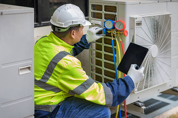 Professional Hvac technician working in Caledonia, OH
